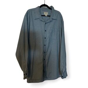 L.L. Bean Blue Casual Button Down Shirt